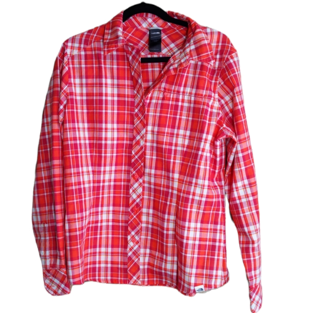The North face red plaid shirt